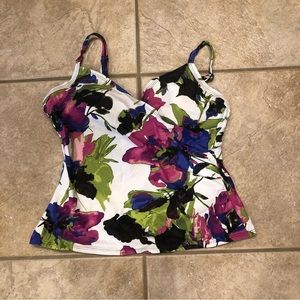 SJB Floral Tankini Wrap Top